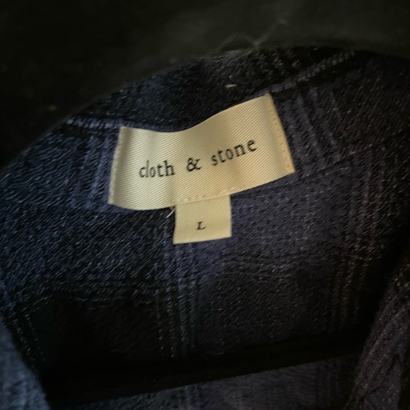 Evereve cloth & Stone midnight plaid shirt - Picture 4 of 4